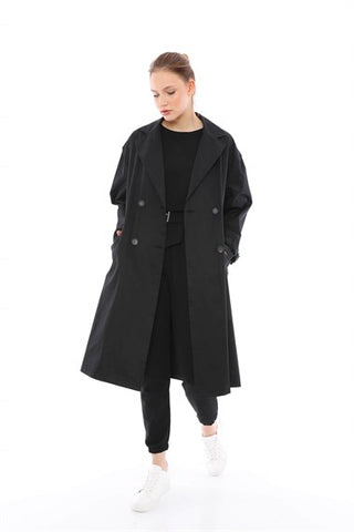 Silk Home Retro Trençkot Siyah T10004-01
