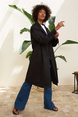 Silk Home Retro Trençkot Siyah T10004-01