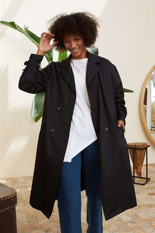 Silk Home Retro Trençkot Siyah T10004-01