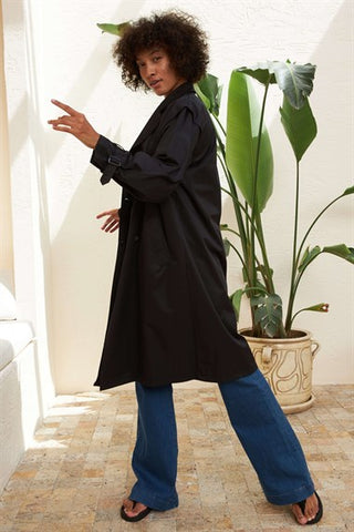 Silk Home Retro Trençkot Siyah T10004-01
