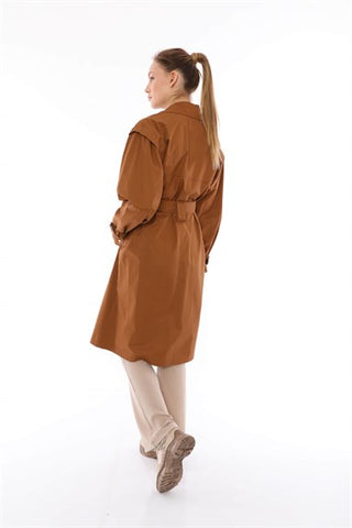 Silk Home Retro Trençkot Taba T10003-01