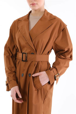 Silk Home Retro Trençkot Taba T10003-01