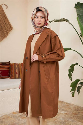 Silk Home Retro Trençkot Taba T10003-01