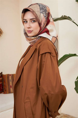 Silk Home Retro Trençkot Taba T10003-01