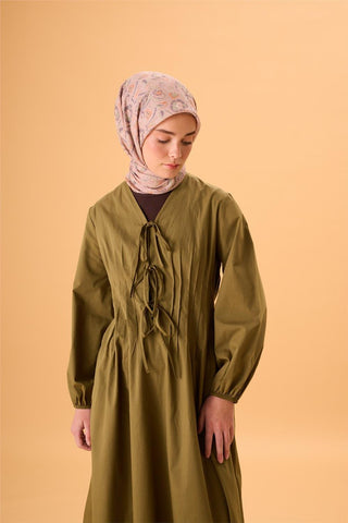 Thin Cotton Soft Scarf, Powder Pink-Green Patterned, Non-Slip Textured, Firm Structure, 90x90 cm