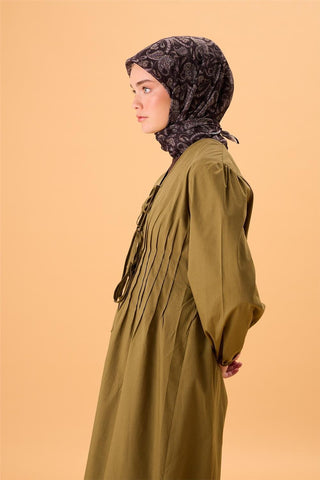İnce Pamuk Soft Eşarp Siyah-Funda Desenli Tok Duruşlu 90X90 - Soft Eşarp - | Silk Home