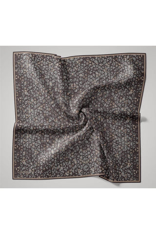 İnce Pamuk Soft Eşarp Soluk Mor-Lila Geometrik Desenli Tok Duruşlu 90X90 - Soft Eşarp - | Silk Home