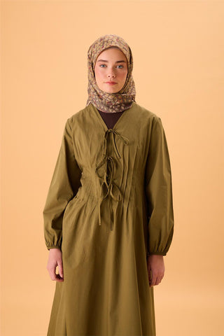 İnce Pamuk Soft Eşarp Haki Sarı Turuncu Bordo Desenli Kaymaz Dokulu Tok Duruşlu
                90X90