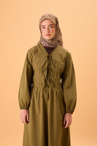 İnce Pamuk Soft Eşarp Haki Sarı Turuncu Bordo Desenli Kaymaz Dokulu Tok Duruşlu
                90X90