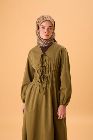 İnce Pamuk Soft Eşarp Haki Sarı Turuncu Bordo Desenli Kaymaz Dokulu Tok Duruşlu
                90X90