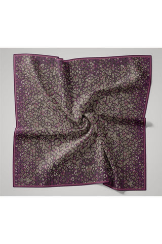 İnce Pamuk Soft Eşarp Violet Koyu Vizon Krem Pembe Desenli Kaymaz Dokulu Tok
                Duruşlu 90X90