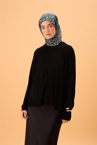 İnce Pamuk Soft Eşarp Antrasit Patina Yeşili Krem Sütlü Kahve Desenli Kaymaz Dokulu Tok Duruşlu 90X90 - Soft Eşarp - | Silk Home