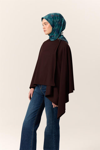 İnce Pamuk Soft Eşarp Lacivert-Koyu Yeşil Desenli Nefes Alan Tok Duruşlu 90X90 - Soft Eşarp - | Silk Home