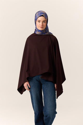 İnce Pamuk Soft Eşarp Civit-Eflatun Desenli Nefes Alan Tok Duruşlu 90X90 - Soft Eşarp - | Silk Home