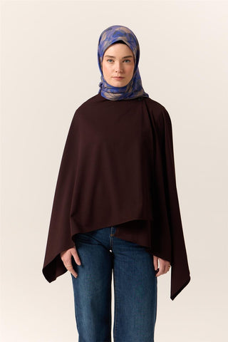 İnce Pamuk Soft Eşarp Civit-Eflatun Desenli Nefes Alan Tok Duruşlu 90X90 - Soft Eşarp - | Silk Home