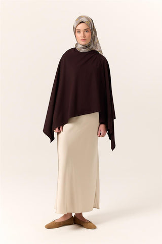 İnce Pamuk Soft Eşarp Vizon-Sarı Yaprak Desenli Nefes Alan Tok Duruşlu 90X90 - Soft Eşarp - | Silk Home