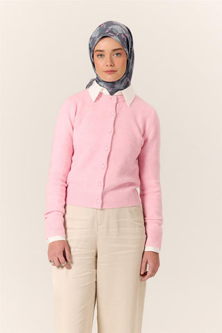 İnce Pamuk Soft Eşarp Gri-Gümüş Desenli Kaymaz Dokulu Tok Duruşlu 90X90