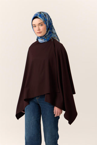 İnce Pamuk Soft Eşarp Saks-Bebe Mavi Desenli Kaymaz Dokulu Tok Duruşlu 90X90