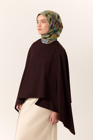 İnce Pamuk Soft Eşarp Fıstık Yeşili-Leylak Desenli Kaymaz Dokulu Tok Duruşlu 90X90 - Soft Eşarp - | Silk Home