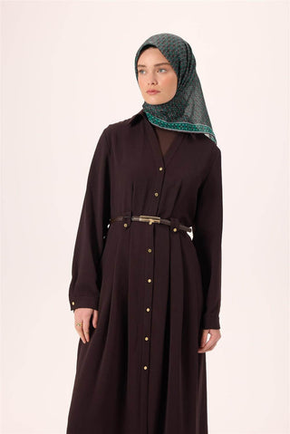 İnce Pamuk Soft Eşarp Soluk Siyah-Patina Desenli Tok Duruşlu Kaymaz 90X90 - Soft Eşarp - | Silk Home