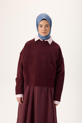 İnce Pamuk Soft Eşarp Bebe Mavisi-Gümüş Desenli Tok Duruşlu Kaymaz 90X90 - Soft Eşarp - | Silk Home