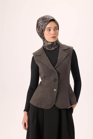 İnce Pamuk Soft Eşarp Siyah-Hardal Desenli Tok Duruşlu Kaymaz 90X90 - Soft Eşarp - | Silk Home