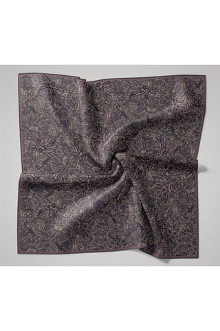 İnce Pamuk Soft Eşarp Gri-Antrasit Desenli Tok Duruşlu Kaymaz 90X90 - Soft Eşarp - | Silk Home