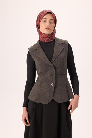 İnce Pamuk Soft Eşarp Bordo-Krem Desenli Kaymaz Dokulu Tok Duruşlu 90X90