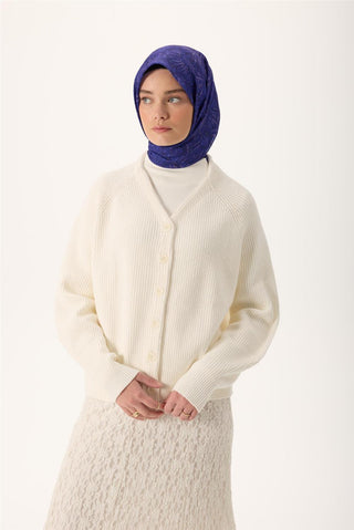 İnce Pamuk Soft Eşarp Mor-Lila Desenli Kaymaz Dokulu Tok Duruşlu 90X90