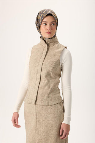 İnce Pamuk Soft Eşarp Krem-Antrasit Çinko Sarısı Desenli Nefes Alan Tok Duruşlu 90X90 - Soft Eşarp - | Silk Home