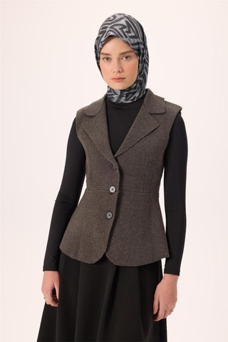 İnce Pamuk Soft Eşarp Gri-Gümüş Soluk Siyah Desenli Nefes Alan Tok Duruşlu 90X90