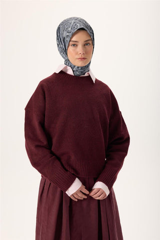 İnce Pamuk Soft Eşarp Gümüş-Gri Füme Desenli Nefes Alan Tok Duruşlu 90X90