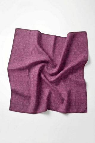 Pamuk Karışımlı Soft Eşarp Çizgi Desen Eflatun 90x90 | Silk Home - Soft Eşarp - | Silk Home