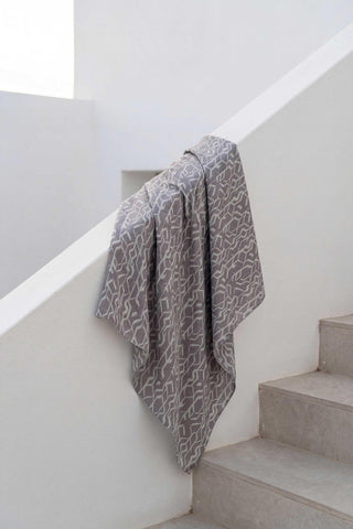 Pamuk Karışımlı Soft Eşarp Başak Desen Soluk Mor 90x90 - Soft Eşarp - | Silk Home