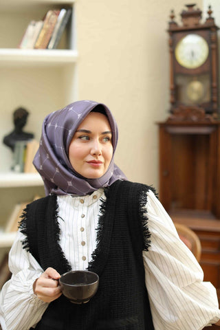 Silk Home Sura (Saten) İpek Eşarp 11392-S26 - 463993471203 - | Silk Home