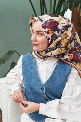 Silk Home Sura (Saten) İpek Eşarp 11395-S09