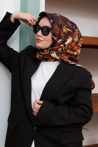 Silk Home Sura (Saten) İpek Eşarp 11395-S05