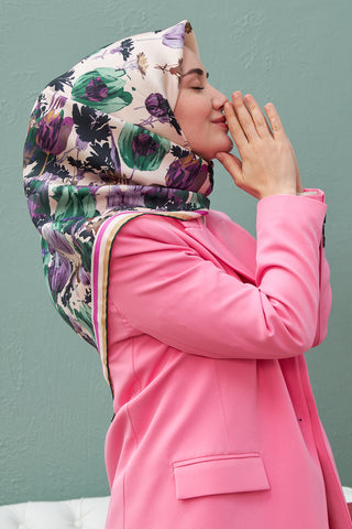 Silk Home Sura (Saten) İpek Eşarp 11395-S20 - 463993471203 - | Silk Home