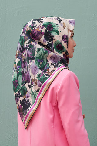 Silk Home Sura (Saten) İpek Eşarp 11395-S20 - 463993471203 - | Silk Home