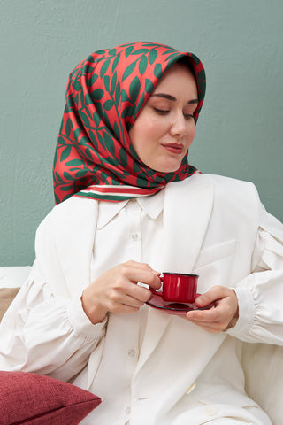 Silk Home Sura (Saten) İpek Eşarp 11397-S43 - 463993471203 - | Silk Home