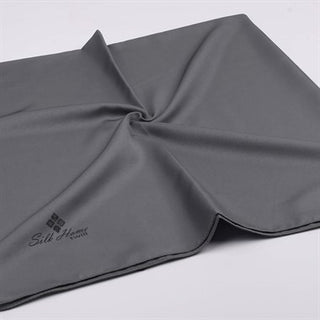 Silk Home Twill Scarf, Smoke Grey, 11343-05
