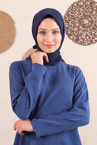 Silk Home Twill Scarf Navy Blue 11343-03 