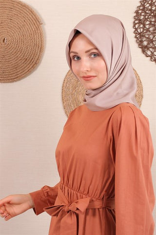 Silk Home Twill Eşarp Vizon 11343-15
