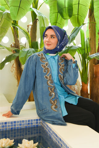 Silk Home Twill Silk Scarf 11384-07 