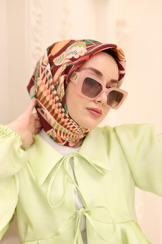 Silk Home Twill İpek Eşarp 11461-50 - Twill İpek Eşarp - | Silk Home