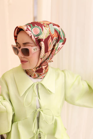 Silk Home Twill İpek Eşarp 11461-50 - Twill İpek Eşarp - | Silk Home