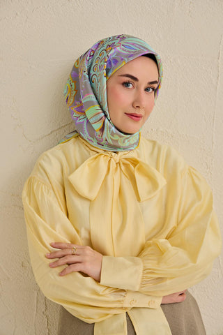 Silk Home Twill İpek Eşarp 11504-07 - Twill İpek Eşarp - | Silk Home
