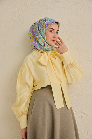 Silk Home Twill İpek Eşarp 11504-07 - Twill İpek Eşarp - | Silk Home