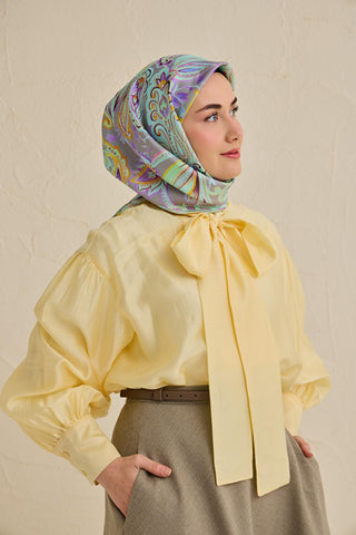 Silk Home Twill İpek Eşarp 11504-07 - Twill İpek Eşarp - | Silk Home