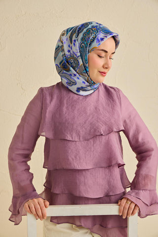Silk Home Twill İpek Eşarp 11504-14 - Twill İpek Eşarp - | Silk Home